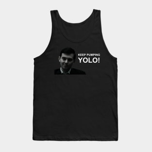 Martin Shkreli "Keep Pumping YOLO!" Wallstreetbets Tank Top